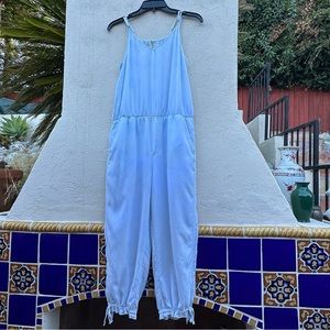Marrakech Spaghetti Straps Pockets Front & Back Light Tie Dye Jumpsuit Size M